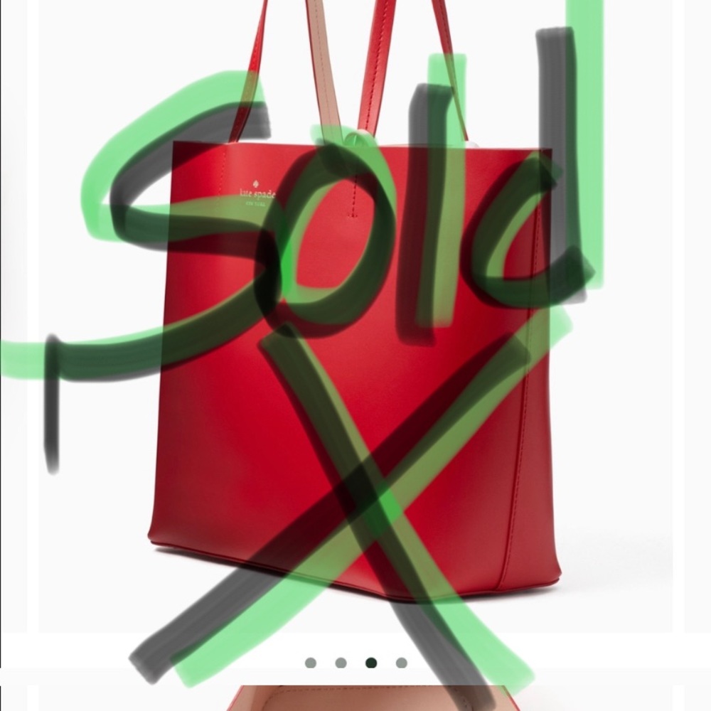 SOLD ON ANOTHER SITE NWT KATE SPADE RED Tote